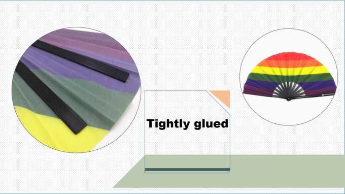 Abanico de mano plegable con logotipo personalizado de 13 pulgadas, abanico de mano grande de bambú plegable, abanico de claqueo en blanco para sublimación para bodas y bailes 4