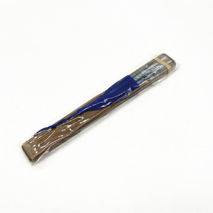 Abanico de mano plegable con logotipo personalizado de 13 pulgadas, abanico de mano grande de bambú plegable, abanico de claqueo en blanco para sublimación para bodas y bailes 7