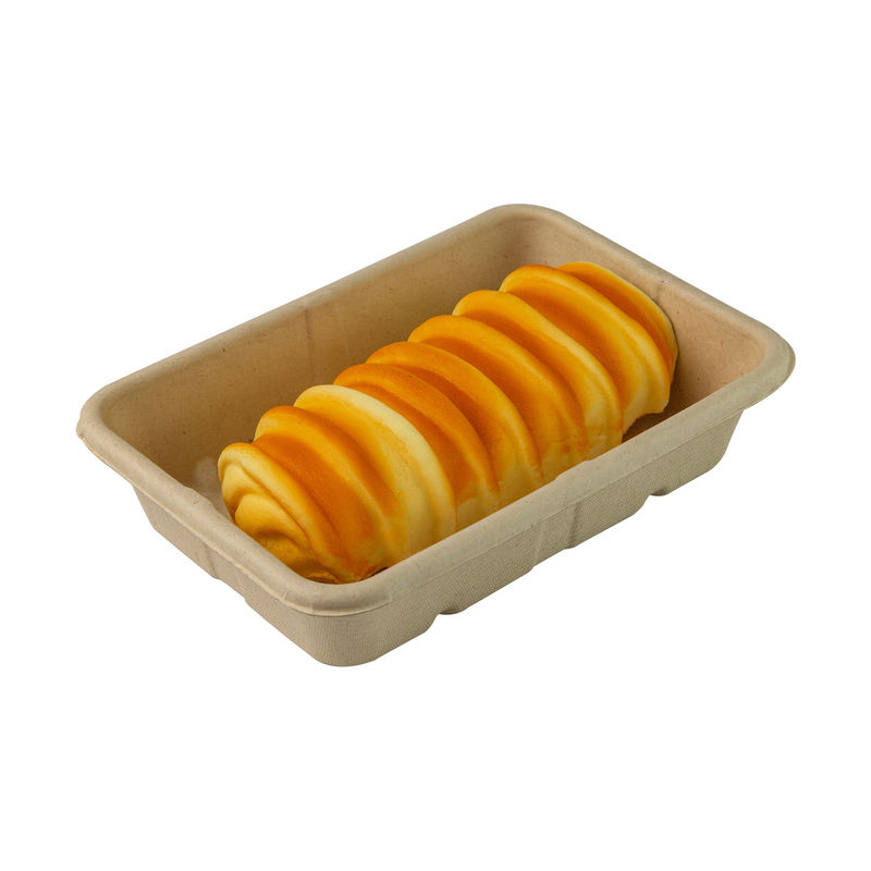 Unbleached Leak Proof Sugarcane Bagasse Food Container Disposable Compostable