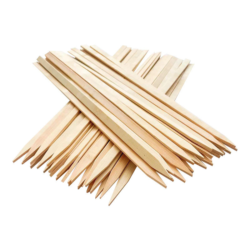 Flat BBQ 8 Inch Bamboo Skewers Paddle Sticks Grill Kebab Barbecue Bamboo Stick