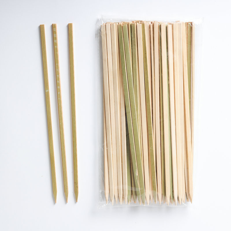 Flat BBQ 8 Inch Bamboo Skewers Paddle Sticks Grill Kebab Barbecue Bamboo Stick
