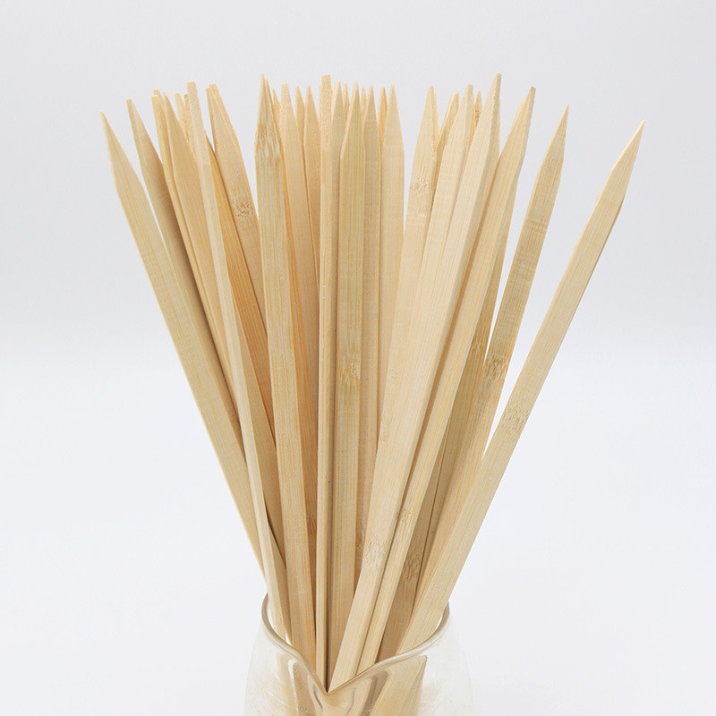 Flat BBQ 8 Inch Bamboo Skewers Paddle Sticks Grill Kebab Barbecue Bamboo Stick