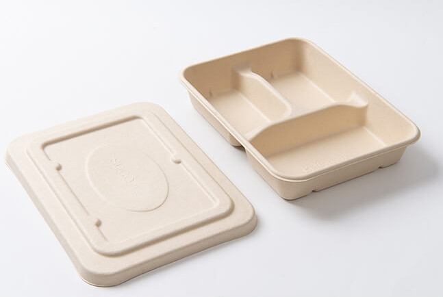 One Time Use Dinner Plate Biodegradable Food Containers Compostable