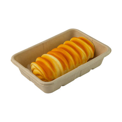 Unbleached Leak Proof Sugarcane Bagasse Food Container Disposable Compostable